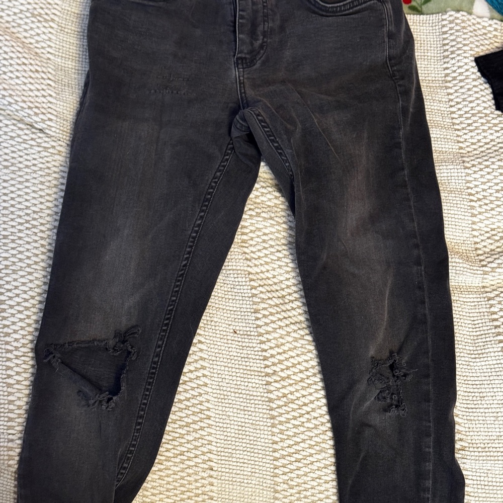 Legend London Black Distressed Jeans